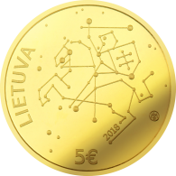 5 Eur moneta, skirta Kalėdoms (iš serijos '' Tradicinės lietuvių šventės'')
