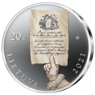 Moneta, skirta Lietuvos prekybiniam laivynui (iš serijos „Lietuvos jūrinė istorija“)