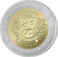 2 Eur Suvalkijai iš serijos Regionai ritinėlis