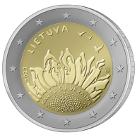 2 Eur kartu su Ukraina (2023) ritinėlis
