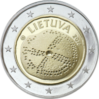 2 Eur proginė moneta, skirta baltų kultūrai (BU) (numizmatinėje pakuotėje)