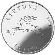10 Lt moneta, skirta Kinui (iš serijos "Lietuvos kultūra") (be dėžutės)