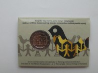 Moneta skirta Eshop2 projektui (numizmatinėje pakuotėje)
